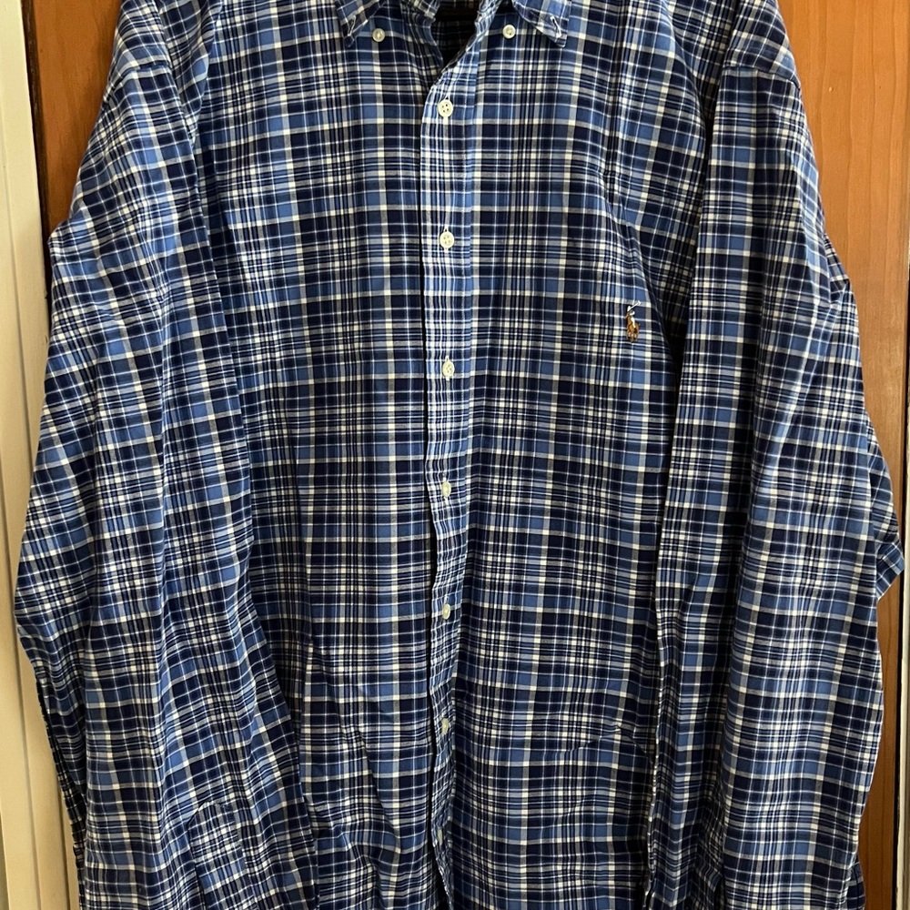 Blue Plaid Men's Ralph Lauren Shirt